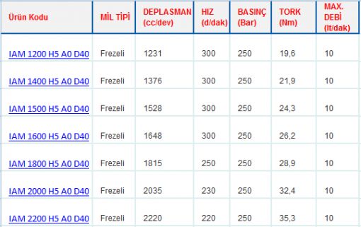 H5 GÖVDELİ RADYAL PİSTONLU MOTORLAR